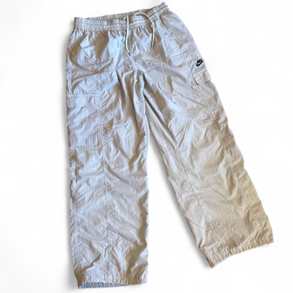 Nike Sportswear Woven Oversized Midrise Cargo Windbreaker Nylon Pants Women's XL
